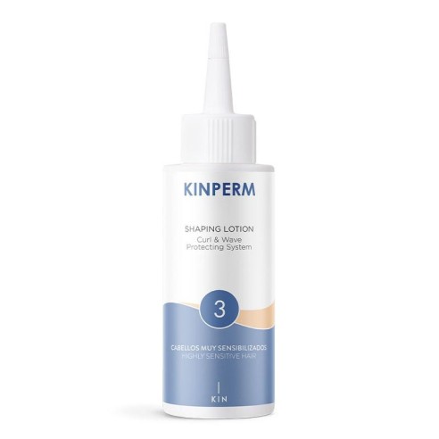 Loção Modeladora Permanente Kinperm n.3 80ml -Permanente e endireitado -KIN Cosmetics