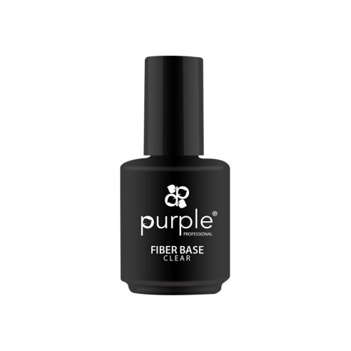 Fiber Base Clear Purple Professional 15ml -Gel & Acrylic Nails -Purple Professional