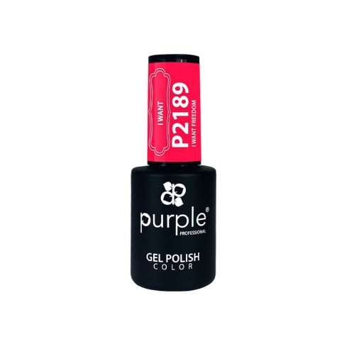 Esmalte Gel P2189 I Want Freedom Purple Professional -Esmalte semi permanente -Purple Professional