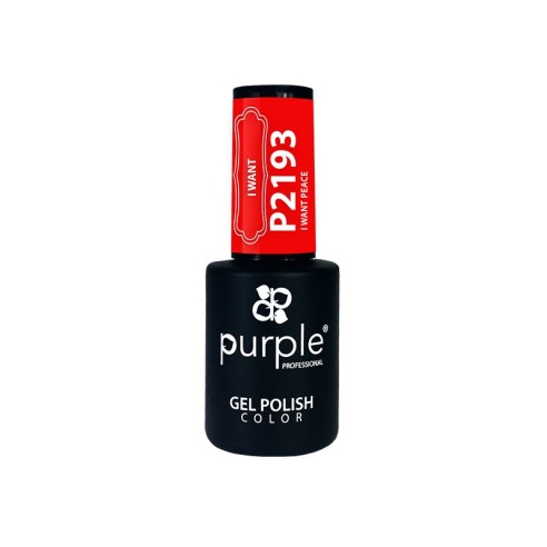 Gel Polish P2193 I Want Peace Purple Professional -Semi permanent enamel -Purple Professional