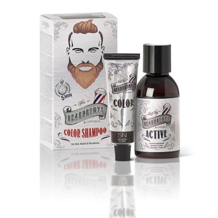 Beardburys Champú de color Castaño Claro 5N -Tintes semi permanentes -Beardburys