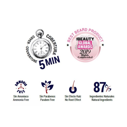 Beardburys Dunkelbraun 3N Farbshampoo -Semipermanente Farbstoffe -Beardburys