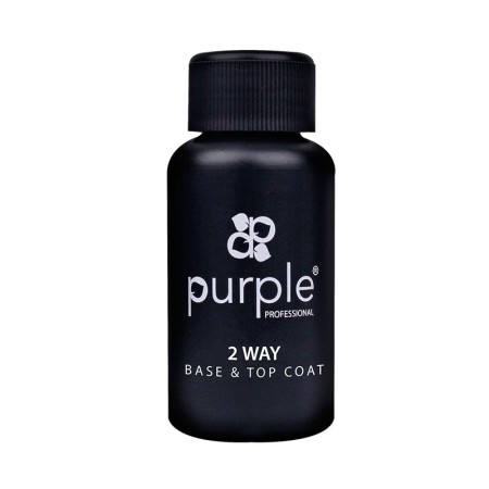 Base e Top Coat Purple Professional Gel Polish 2 em 1 50ml -Bases para Unhas -Purple Professional