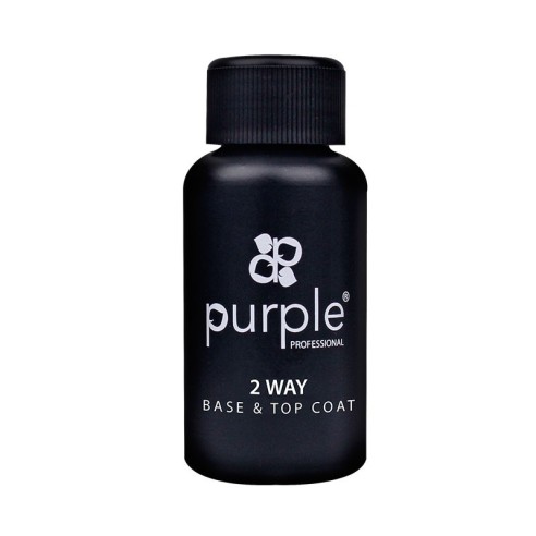 Base e parte superiore per smalto semipermanente 2 Way 50 ml Viola -Basi e Top Coat -Purple Professional