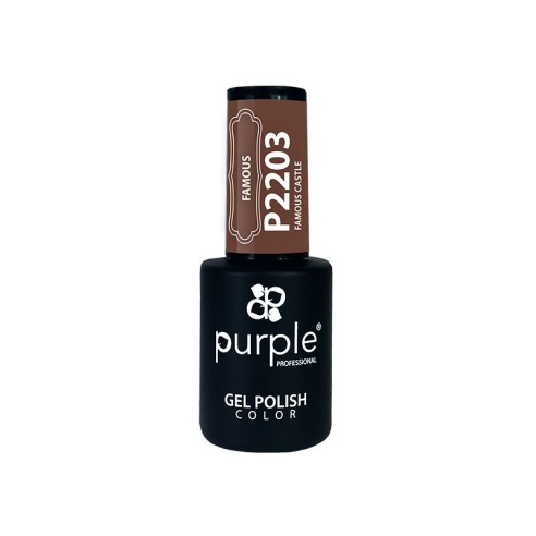Esmalte Gel P2203 Famous Castle Purple Profession -Semi permanent enamel -Purple Professional