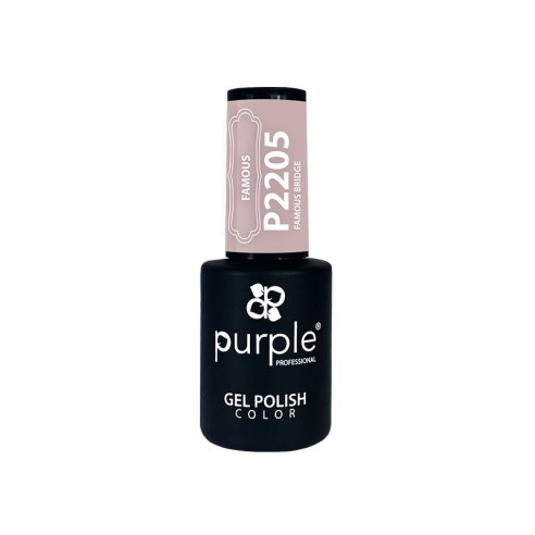 Esmalte Gel P2205 Famous Bridge Purple Profession -Semi permanent enamel -Purple Professional