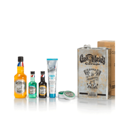 Kit de coiffage brillant Beardburys & Gas Monkey -Packs de produits de salon de coiffure -Beardburys
