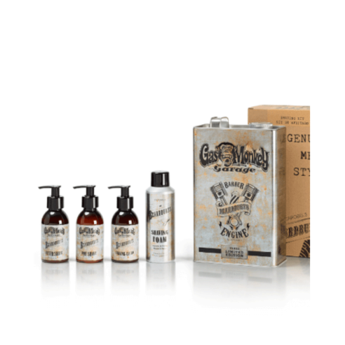 Kit Afeitado Beardburys & Gas Monkey -Packs de productos de barbería -Beardburys
