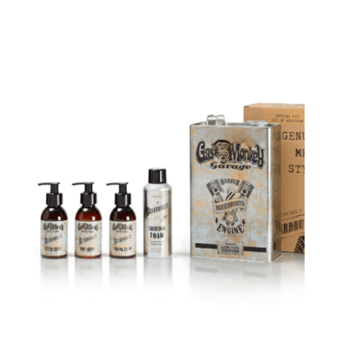 Kit de barbear Beardburys & Gas Monkey -Pacotes de produtos de barbearia -Beardburys