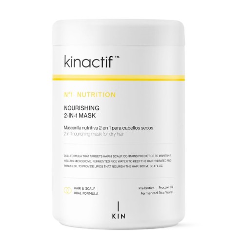 Mascarilla 2 en 1 Kinactif Nutri Nourishing 900 ml -Hair masks -Kin Cosmetics