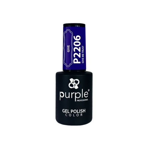 Gel Polish P2206 Give Me Trust Purple -Semi permanent nail polishes -Purple Professional