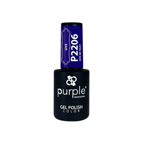 Vernis Gel P2206 Give Me Trust Violet -Émail semi permanent -Purple Professional