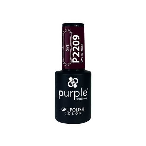 Esmalte Gel P2209 Give Me Power Purple Professional -Esmalte semi permanente -Purple Professional