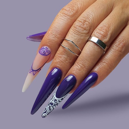 Verniz Gel P2206 Give Me Friendship Purple Professional -Esmalte semipermanente -Purple Professional 2