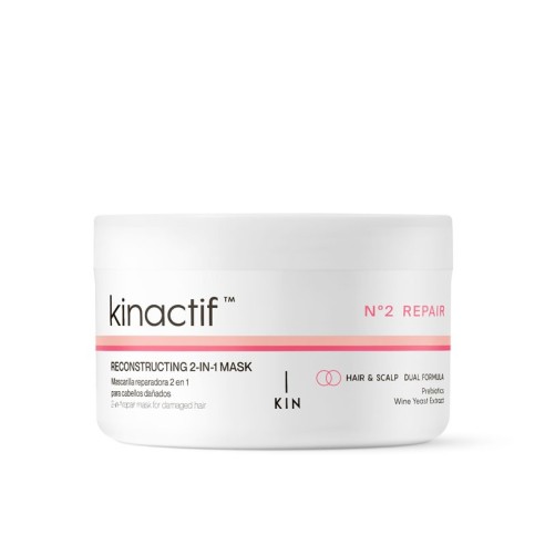 Mascarilla 2 en 1 Kinactif Repair Reconstr 200 ml -Máscaras de cabelo -KIN Cosmetics