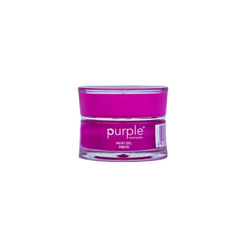 Tinta Gel Preto Roxo 5g -Gel e acrílico -Purple Professional