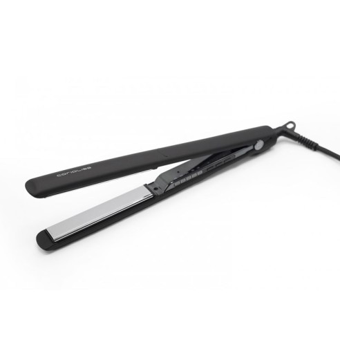 Ferro C3 Black Soft Touch Cromado Corioliss -Alisadores, pinças e rolos de cabelo -Corioliss
