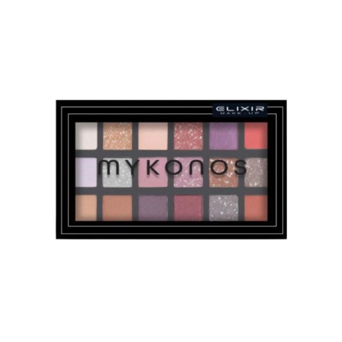 Elixir Mykonos Eyeshadow Palette 18 Shades -Eyes -Elixir Make Up