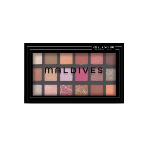 Elixir Maldives Eyeshadow Palette 18 Shades -Eyes -Elixir Make Up