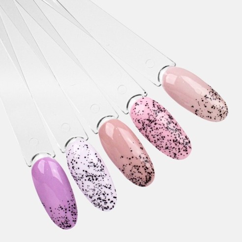 Top Coat Black Flake No Wipe 15ml Purple Professional 15ml -Bases et couches de finition -Purple Professional