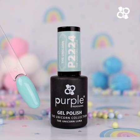 Verniz Gel P2224 The Unicorn Luna Purple Professional -Esmalte semipermanente -Purple Professional 2