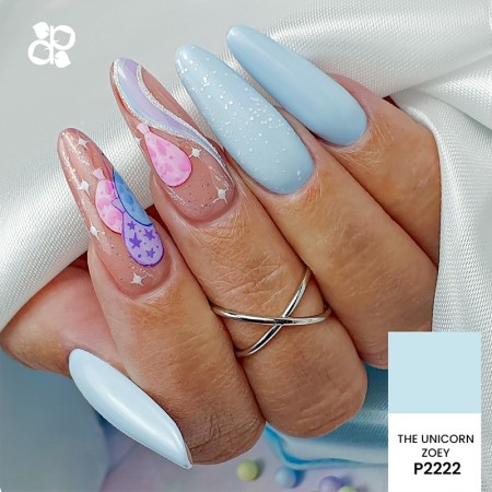 Vernis Gel Purple Professional P2222 La Licorne Zoey -Vernis semi permanents -Purple Professional 2