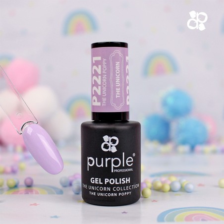 Vernis Gel Purple Professional P2221 Le Coquelicot Licorne -Vernis semi permanents -Purple Professional