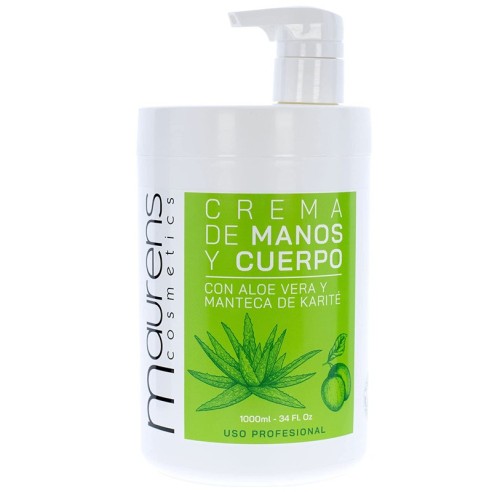 Maurens Aloe Vera Crème Mains et Corps 1000ml -Crèmes hydratantes -Maurens