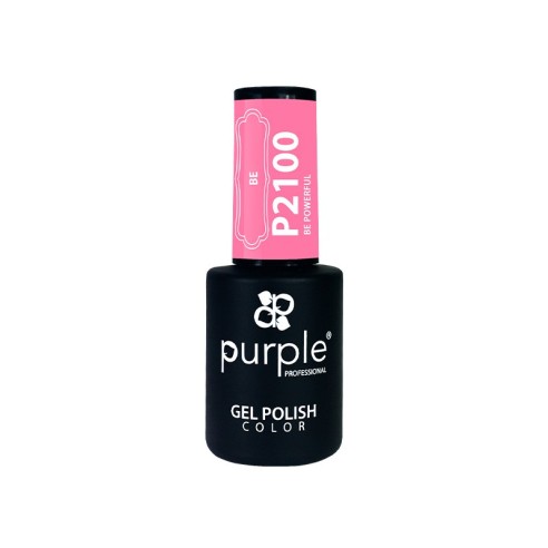 Esmalte Gel P2100 Be Powerful Purple Professional -Esmalte semi permanente -Purple Professional