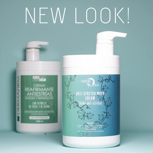 Dermafin Crema Antiestrías Reafirmante N&D 1000ml -Cremes tonificantes e modeladores -Noche & Día