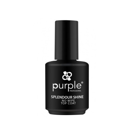 Top Coat Splendour Shine No Wipe Purple Professional -Bases y Top Coats -Purple Professional