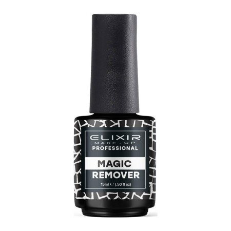 Elixir Magic Remover Eliminador Manicura Gel 15ml -Bases y Top Coats -Elixir Make Up