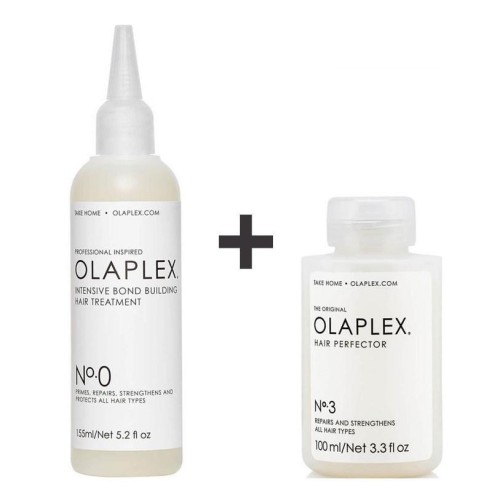 Confezione Olaplex N. 0 155ml + Olaplex N. 3 Perfezionatore per capelli 100ml -Trattamenti per capelli e cuoio capelluto -Ola...