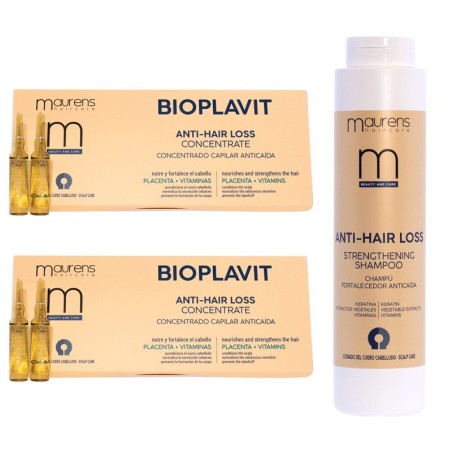 Bioplavit Anti-Haarausfall-Paket: Ampullen + Maurens Anti-Haarausfall-Shampoo -Anti-Fall -Maurens