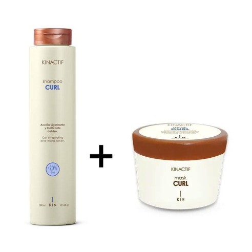 Confezione Kinactif Shampoo + Maschera Ricci -Confezioni di prodotti per capelli -KIN Cosmetics