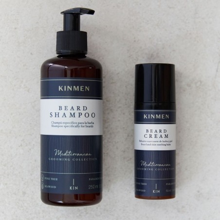 Kinmen Bartshampoo + Creme Barba Pack -Bart und Schnurrbart -KIN Cosmetics