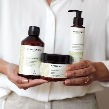 Pack Kinessences Restore Mascarilla + Champú + Overnight Infusion Kin Cosmetics -Packs de productos para el pelo -KIN Cosmetics
