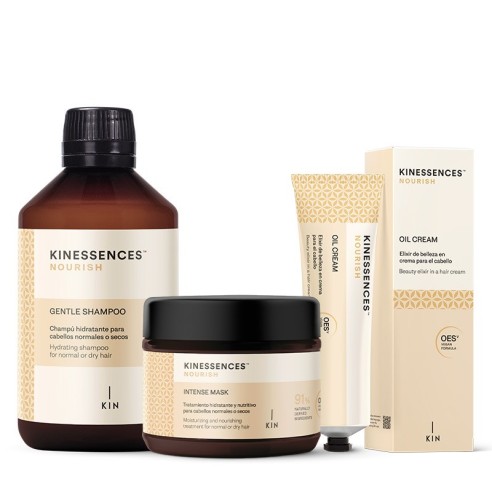 Pack Kinessences OES Nourish Mascarilla + Champú + Oil Cream -Hair product packs -Kin Cosmetics