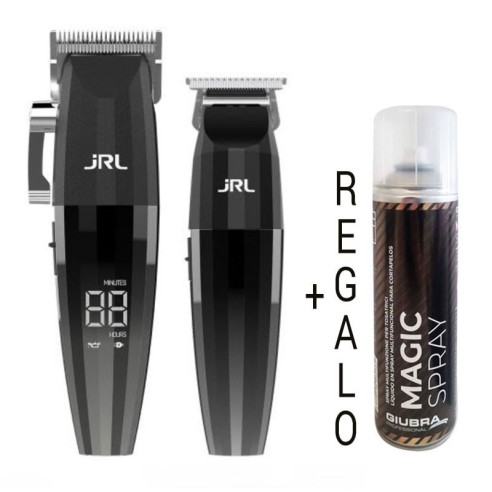 Pack Macchina da taglio JRL 2020C + Rifinitore JRL 2020T (+ Spray multifunzione in regalo) -Tagliacapelli, tagliacapelli e ra...