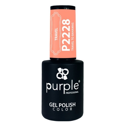 Esmalte Gel P2228 Travel To Bahamas Purple Profes -Esmalte semipermanente -Purple Professional