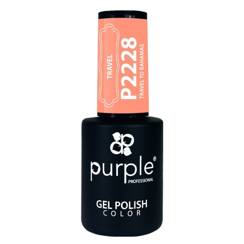 Esmalte Gel P2228 Travel To Bahamas Purple Profes -Semi permanent enamel -Purple Professional