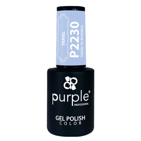 Esmalte Gel P2230 Travel To Mykonos Purple Professional -Esmalte semi permanente -Purple Professional