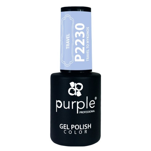 Gel Polish P2230 Travel To Mykonos Purple Professional -Semi permanent nail polishes -Purple Professional