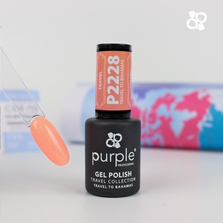 Gel-Nagellack P2228 Travel To Bahamas Purple Professional -Semipermanenter Emaille -Purple Professional