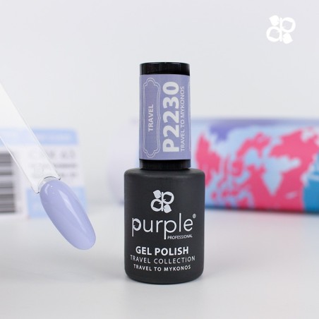 Verniz Gel P2230 Travel To Mykonos Purple Professional -Esmalte semipermanente -Purple Professional
