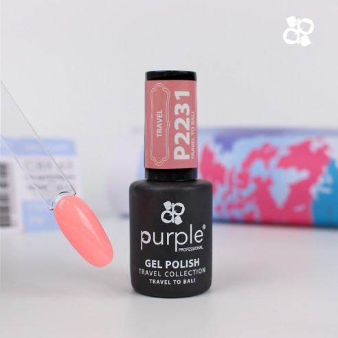 Gel-Nagellack P2231 Travel To Bali Purple Professional -Semipermanenter Emaille -Purple Professional