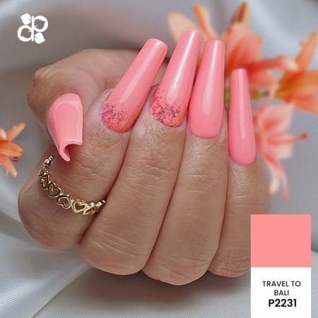 Gel-Nagellack P2231 Travel To Bali Purple Professional -Semipermanenter Emaille -Purple Professional 2