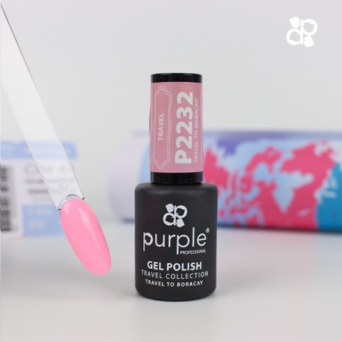 Purple Professional Gel-Nagellack P2232 Reise nach Boracay -Semipermanenter Emaille -Purple Professional