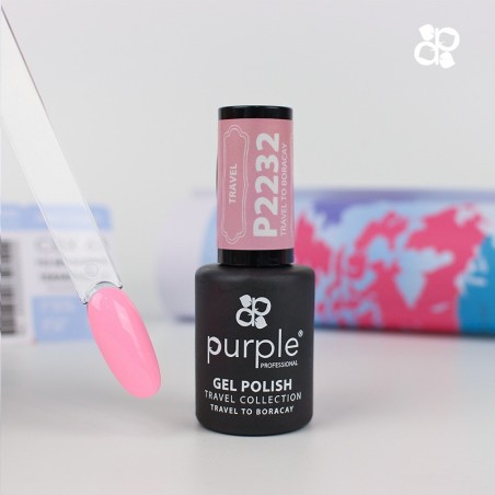 Verniz Gel P2227 Travel To Boracay Purple Professional -Esmalte semipermanente -Purple Professional