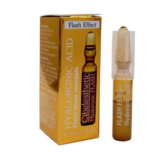 Ampolla Flash con Ácido Hialurónico Cibelesthetic 1,5ml -Desmaquillantes, Bases y fijadores de maquillaje -Cibelesthetic